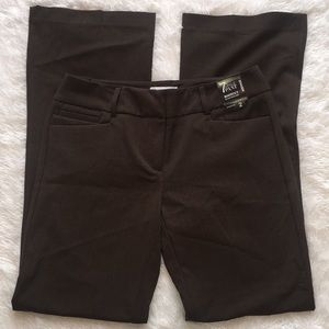 NWT NY & Co Brown Bootcut Stretch Dress Pants, 2